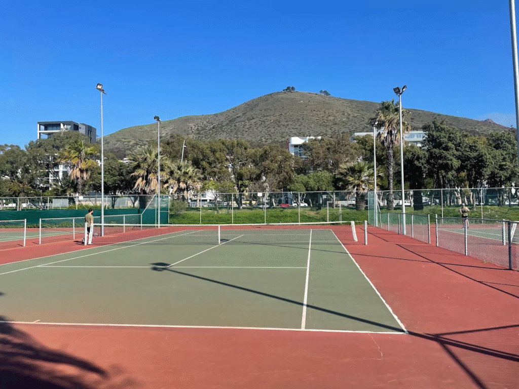 virgin active green point badminton court