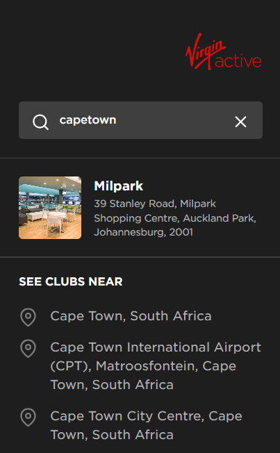 virgin active club finder by nearby area