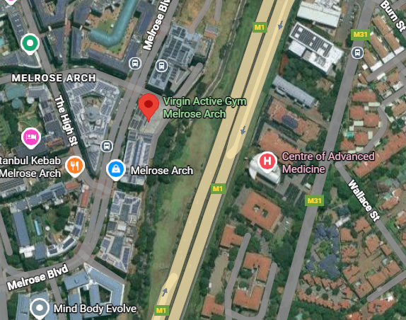 Virgin Active Melrose location address 