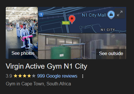 virgin active n1 city user reviews 