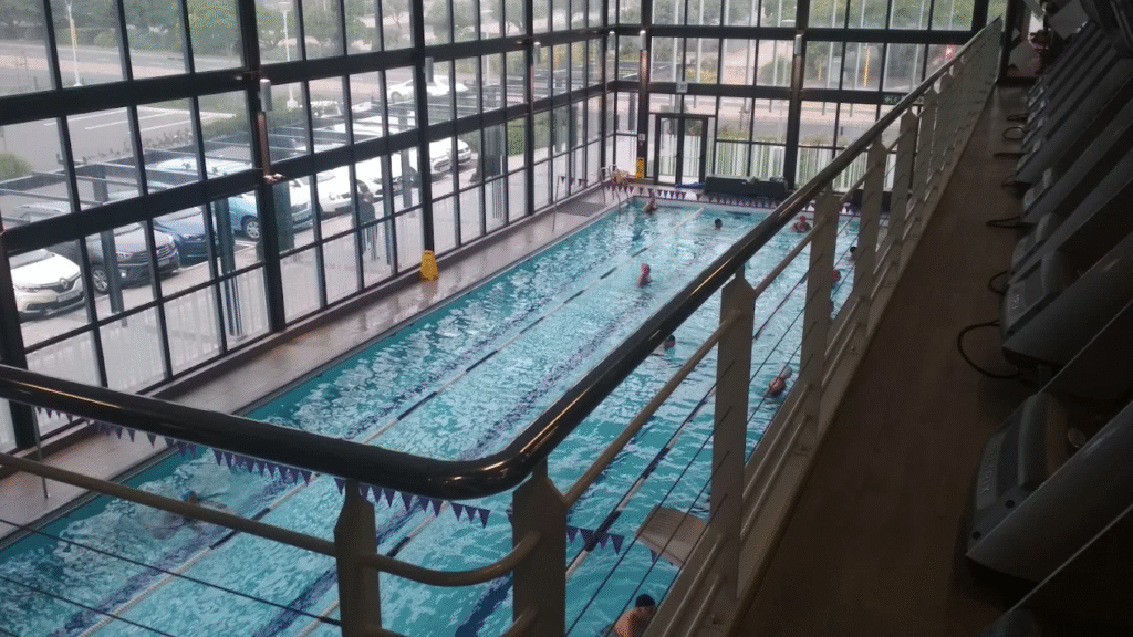 Virgin Active Sun Valley swimming pool view from inside